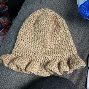 Handmade Crochet Ruffle Hat